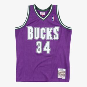 Mitchell & Ness Nba Swingman Road Jersey Bucks 2000 Ray Allen Tricou De Baschet Bărbati Mov M 116275495 - Tricouri de baschet