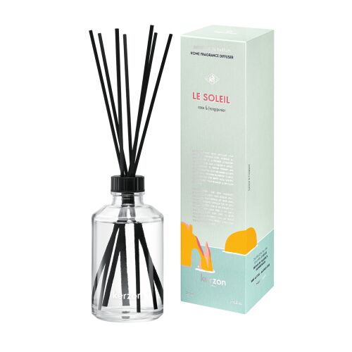 Légfrissítő pálcikákkal Kerzon Paris, Le Soleil, kókusz és frangipani illattal, biztonságos formula, üvegedény, francia gyártmány, 200 ml 116276578