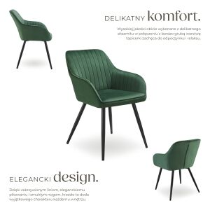 Tectake Marilyn – Jedálenská stolička s lakťovými opierkami 116276986 - Jedálenská stolička