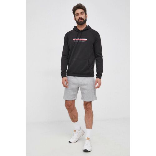 Hanorac negru pentru bărbați Tommy Hilfiger cu logo