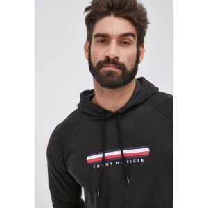 Tommy Hilfiger férfi fekete pulóver logóval - Férfiaknak