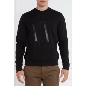 Armani Exchange Herren-Sweatshirt in Schwarz mit großem AX-Logo - Herrenbekleidung