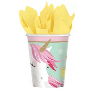 Unicorn paper cups, 8 pack, disposable cups, party supplies, birthday party, unicorn theme - Disposable Cup