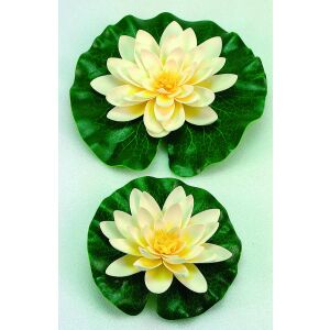 Selyemvirág,tavirózsa 14cm sárga