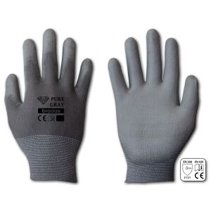 Bradas Pure Grey poliuretán kesztyű 9&amp;quot - L méret (RWPGY9) 116305311 - Védőfelszerelés