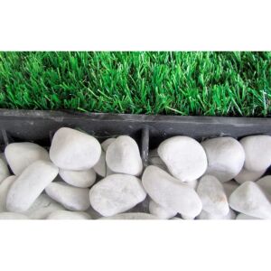 Border 45 gyepszegély használat közben, elválasztja a füvet és a díszköveket - Ágyásszegély