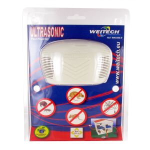 Weitech WK0300-E Ultrahangos kártevőriasztó rágcsálók, pókok, bolhák és mászó rovarok ellen, 280 m²-es területet fed le - Weitech