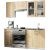 AKORD Lima konyhai fali szekrény, sonoma tölgy és fehér, teljes konyhai összeállítás