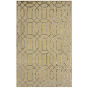 Bakero Vegas beiger Teppich mit Art Deco geometrischem Muster, 122x183 cm - Innenarchitektur