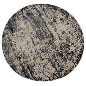 Bakero Cordoba ciemnoszary okrągły dywan, średnica 150 cm, abstrakcyjny wzór - Projektowanie wnętrz