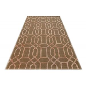 Dywan Bakero Vegas camel, styl Art Deco, 153x244 cm - Projektowanie wnętrz