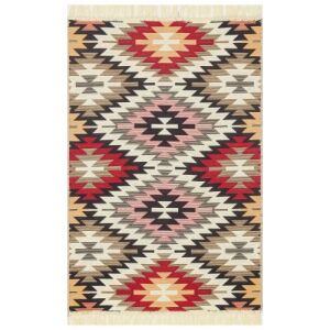 Koberec Bakero Kelim Arya 33 červený, 80x150 cm, aztécky vzor - Bakero