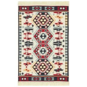 Bakero Kelim Arya 30 piros szőnyeg, 120x180 cm, azték mintás - Bakero