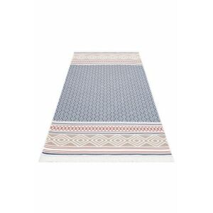 Covor Bakero Kelim Arya 60x90 cm, model aztec bleumarin și bej - Covoare