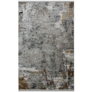 Dywan Bakero Verona 04 szary i złoty, abstrakcyjny wzór, 130x190 cm - Projektowanie wnętrz