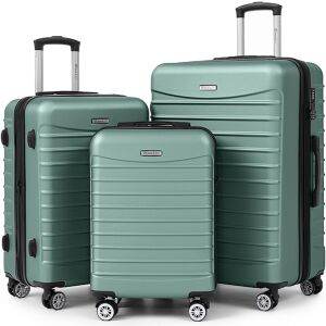 Quasar & Co. 3 részes bőrönd szett türkiz színben, kemény héjú bőröndök - Bőrönd &Táska