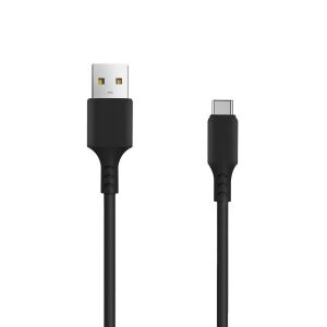 Setty adatkábel töltőkábel USB USB-C 2A fekete 3m 116336738 - Setty