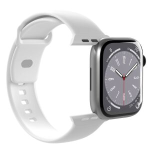 Puro Icon Fehér Szilikon Apple Watch Szíj 38/40/41mm Apple Watch-on - Puro