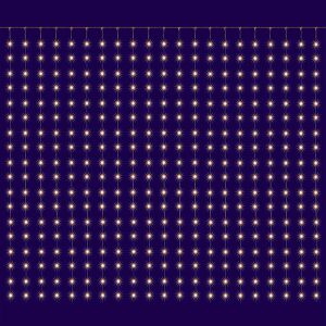 HOME by Somogyi MLF 400/WW micro LED függöny fény, 400 melegfehér micro LED-del, átlátszó vezetékkel és 5 méteres tápkábellel. - Home by Somogyi