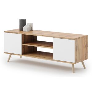 RTV Focus 155 cm Eiche Handwerk gold/blau 116339940 - Wohnzimmermöbel