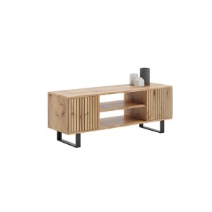 Focus loft RTV Schrank 135 cm - Dekor Latten Eiche Handwerk 116340016 - TV- und Medienaufbewahrungsmöbel