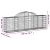 vidaXL 18 db íves horganyzott vas gabion kosár 200x30x60/80 cm 116437703