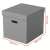Esselte Home Storage Box, Cube Shape, Grey, 3 Pack, Dimensions