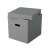 Esselte Home gray cube storage box with removable lid