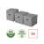 Esselte Home 3-pack gray cube storage boxes made from recycled cardboard