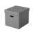 Esselte Home Storage Box, Cube Shape, Grey, 3 Pack