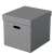 Esselte Home gray cube storage box with geometric pattern