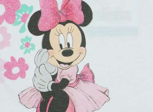 Disney rövid ujjú Kislány ruha - Minnie Mouse #fehér-rózsaszín - 74-es méret 30490729