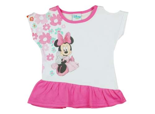 Disney rövid ujjú Kislány ruha - Minnie Mouse #fehér-rózsaszín - 98-as méret 30375075