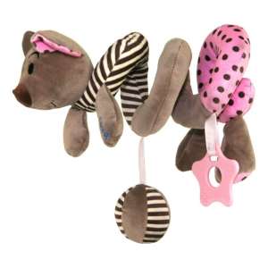 Baby Mix Babahordozó spirál Játék - Egérke #rózsaszín