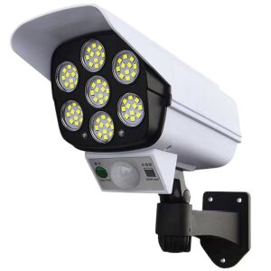 LED napelemes lámpa, S DEPOT®, mozgásérzékelővel, térfigyelő kamera típus, JLP 2178 modell