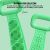 S DEPOT® szilikon csíkkefe, hátmosáshoz és bőrradírozáshoz, zöld 116724266
