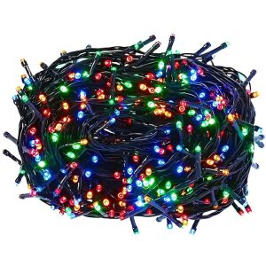 S DEPOT® karácsonyi Fényfüzér, beltéri és kültéri használatra, 80 m-es tekercs, különféle fényeffektusokkal, többszínű