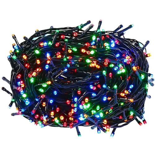 S DEPOT® 80 méteres színes karácsonyi fényfüzér, beltéri és kültéri használatra