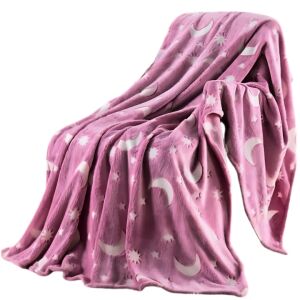 S DEPOT® foszforeszkáló takaró, puha és könnyen kezelhető anyag, amely sötétben világít, bordó