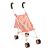Annabell folding doll stroller with pink floral pattern and mesh bag