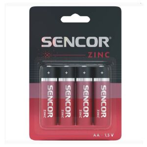 SENCOR AA Zinc 1.5V Elemek, 4 darabos csomag - Sencor