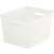 Curver My Style Rattan Effect Storage Basket, 18L, Off-White