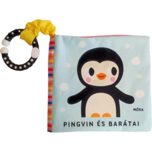 Pingvin és barátai - Zörgő textilkönyv rágókával 164455429 - Textil könyv gyerekeknek
