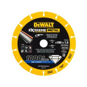 DEWALT EXTREME METAL Gyémánt vágókorong fémre 180 x 1,5 x 22,2 mm (fém/alu/inox) 116889848 - Dewalt
