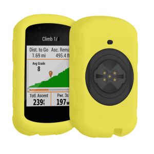 Husa de protectie pentru GPS Garmin Edge 530, Kwmobile, Galben, Silicon, 49315.06 116896180 - Huse Telefoane, HDD și GPS