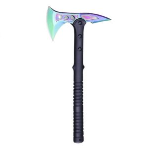 SOG Foxter Taktikai Fejsze Szivárvány Színű Pengével és Fekete Nyéllel - Foxter