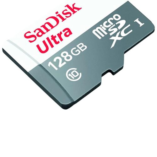 SD MicroSD Card 128GB SanDisk Ultra Class 10 inkl. Adapter