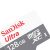 SanDisk Ultra 128GB microSDXC Speicherkarte, schräge Ansicht