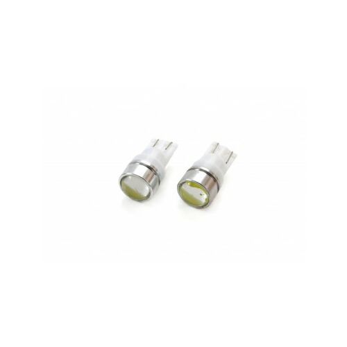 Set de 2 becuri LED W5W T10 becuri pentru autoturisme cu 3xCOB și lupă, 12V