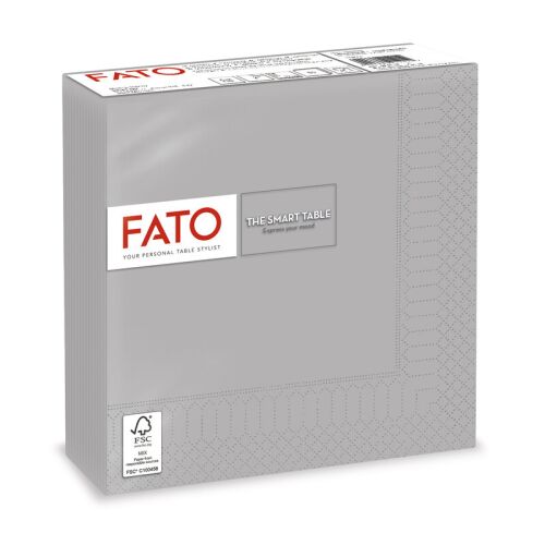 Fato Serviette 33x33cm silber 2-lagig 50 Blatt/Pack 116911746